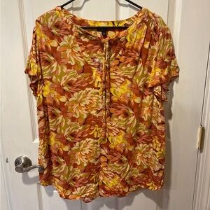 Torrid Floral Blouse size 2XL